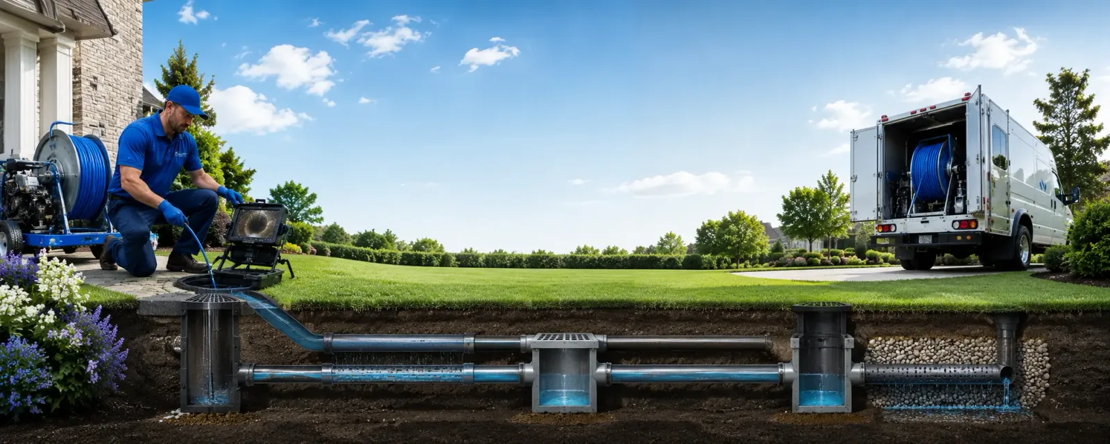 Outdoor drain cleaning information for Brockwell, AR